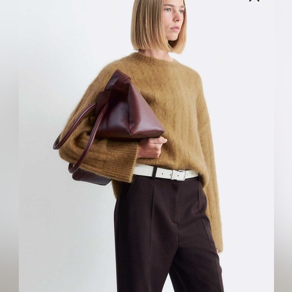 & Other Stories Supersoft Camel Mohair Crew Neck Sweater - Picture 2 of 7